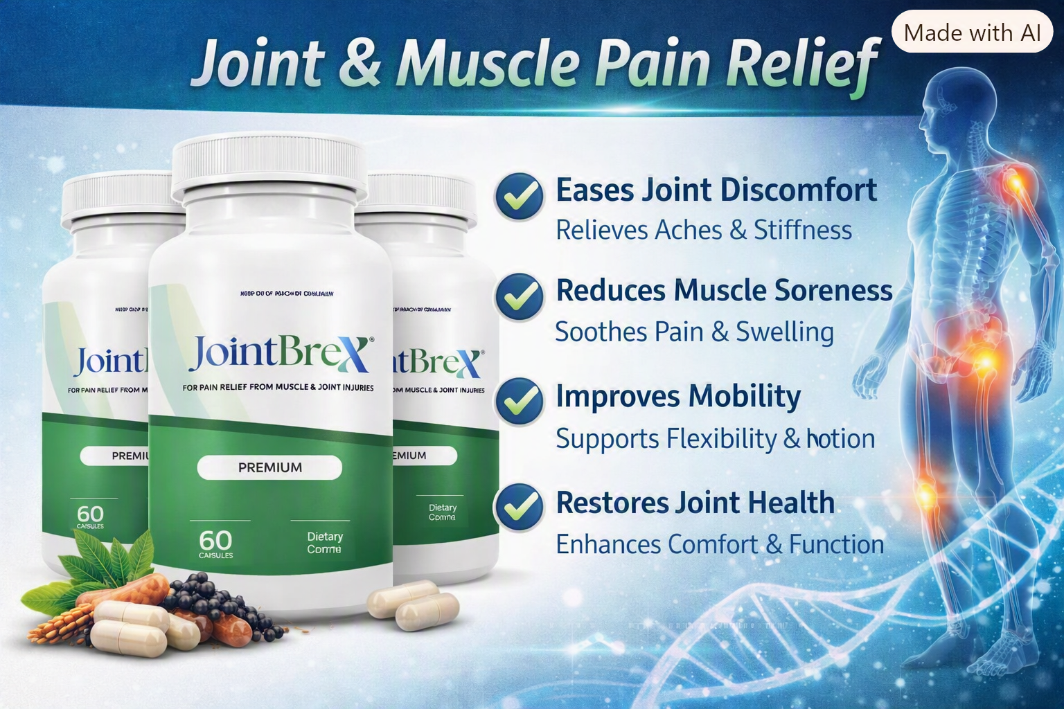 How JointBrex supports joint comfort, cartilage, mobility, and flexibility
